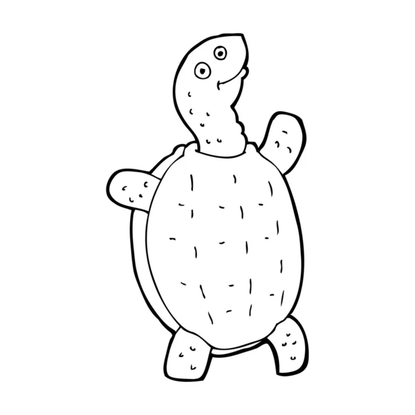 Dibujos animados tortuga feliz — Archivo Imágenes Vectoriales