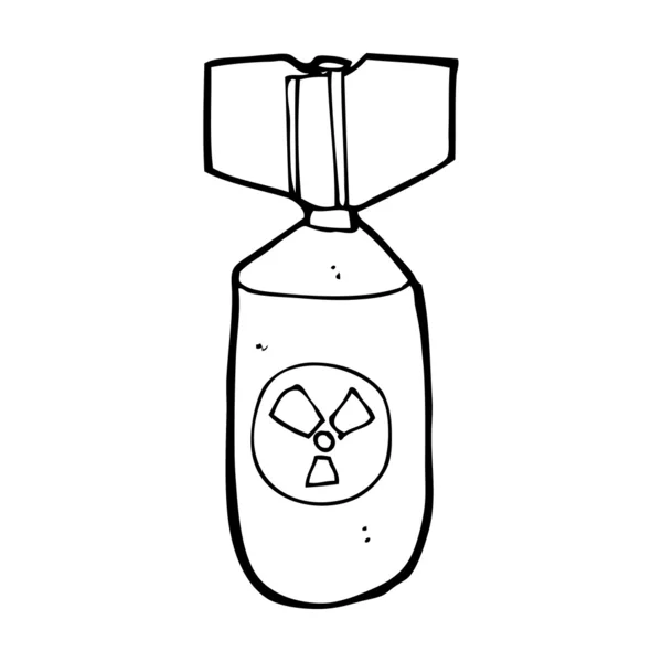 Bomba nuclear dos desenhos animados —  Vetores de Stock