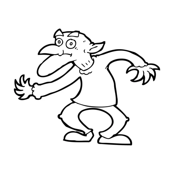 Cartoon goblin — Stockvector