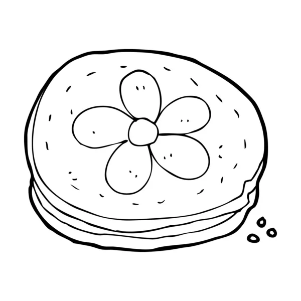 Cartoon koekje — Stockvector