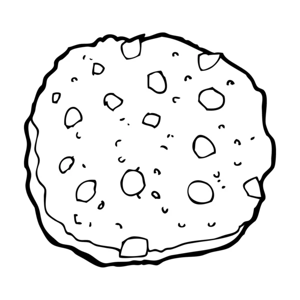 Chocolat puce cookie dessin animé — Image vectorielle