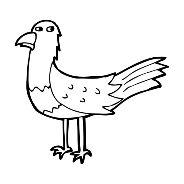 漫画鳥 — ストックベクタ