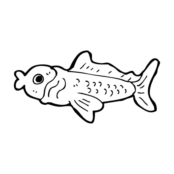 Cartoon funny fish — Stock Vector