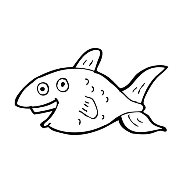 Çizgi film Balığı — Stok Vektör