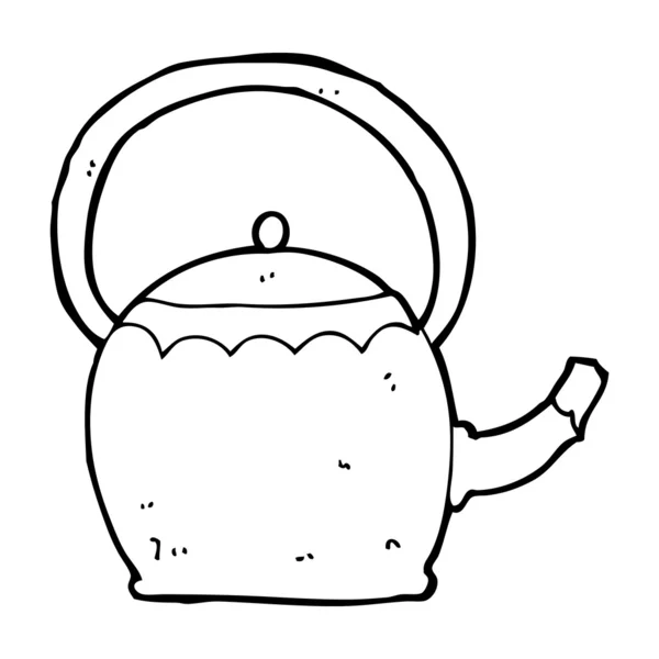 Cartoon tea pot — Stock Vector