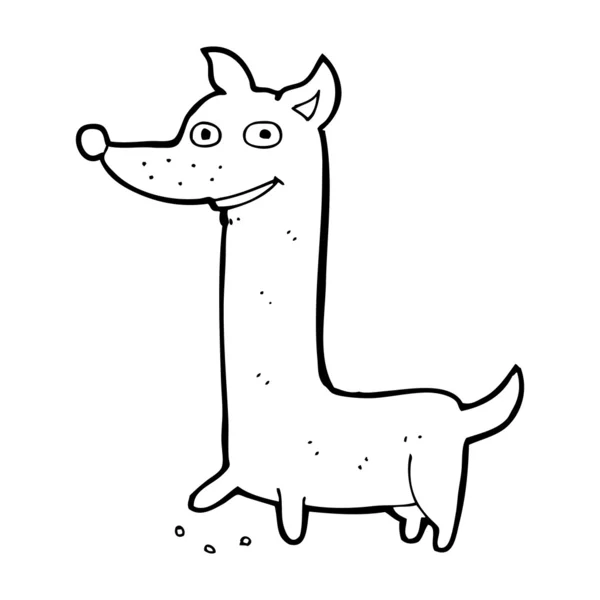 Chien de dessin animé drôle — Image vectorielle