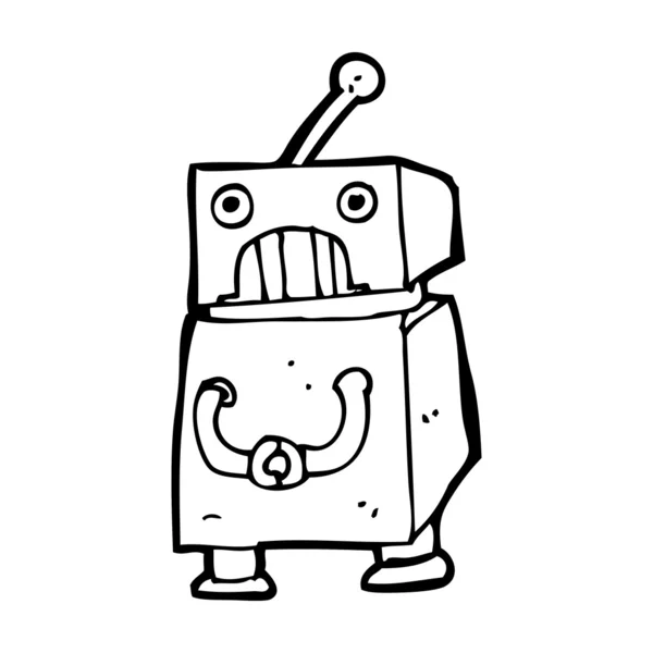 Robot de dibujos animados — Archivo Imágenes Vectoriales