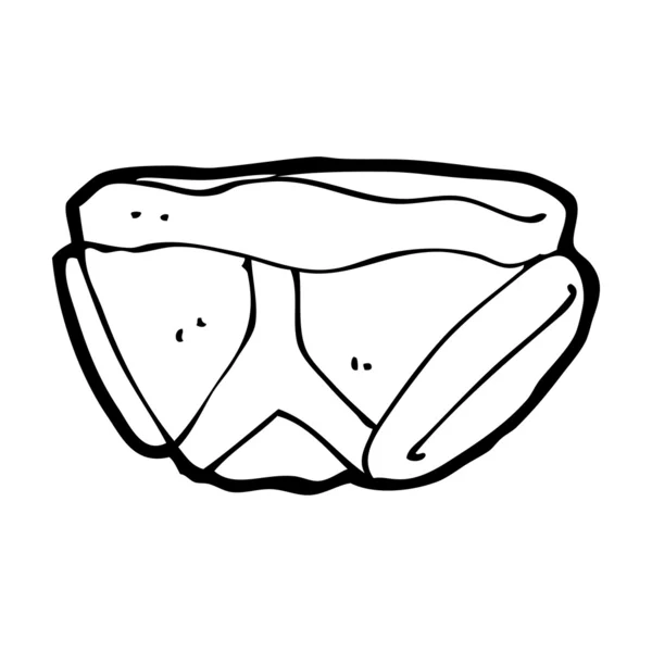 Culotte de dessin animé — Image vectorielle