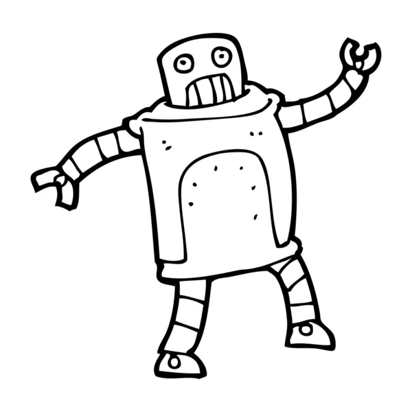 Robot de bande dessinée — Image vectorielle