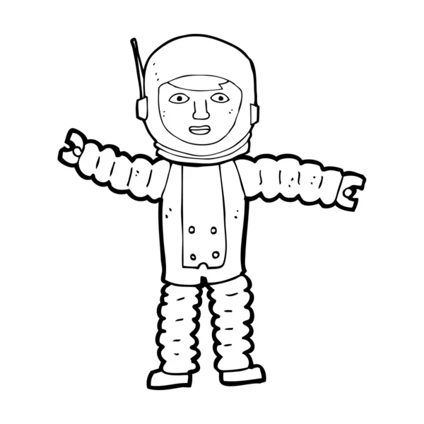 Kreslený astronaut — Stockový vektor