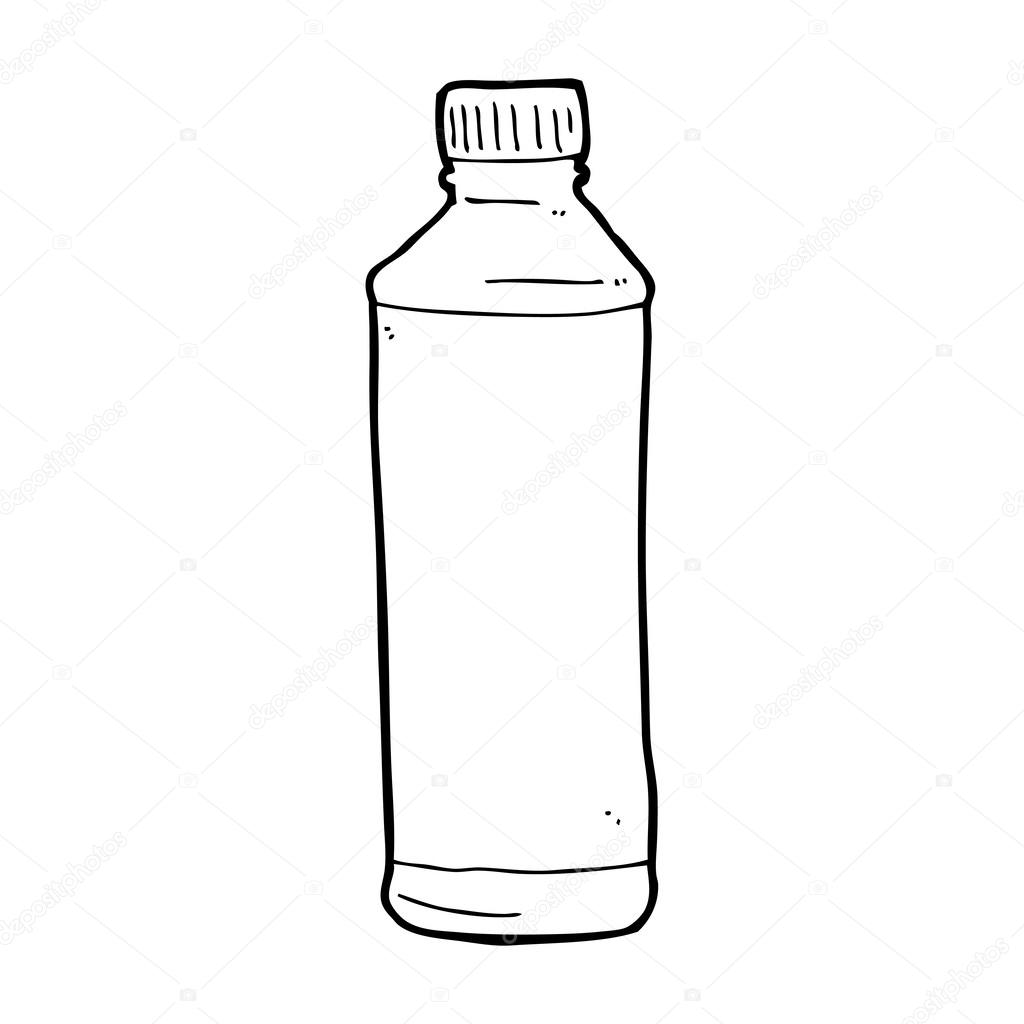 Bouteille Deau De Dessin Animé Image Vectorielle