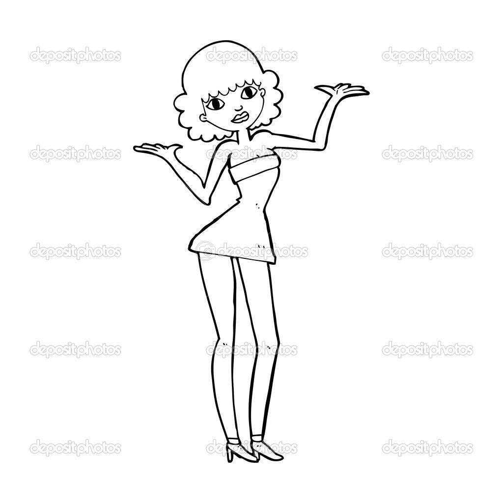 Abito da cocktail immagini cartoni