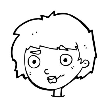 karışık kadın karikatür