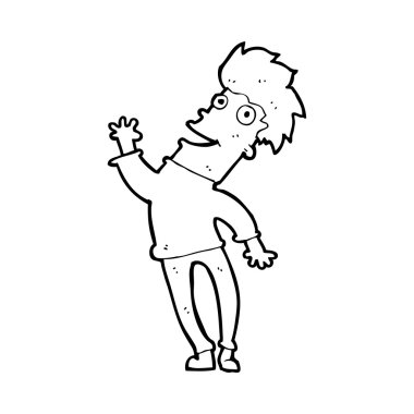 mutlu bir adam çizgi film