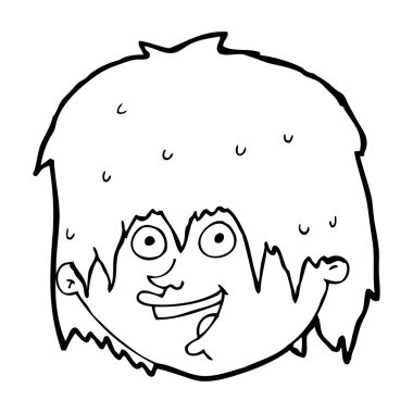 mutlu bir adam çizgi film