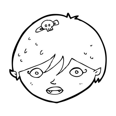 çizgi film vampire yüz