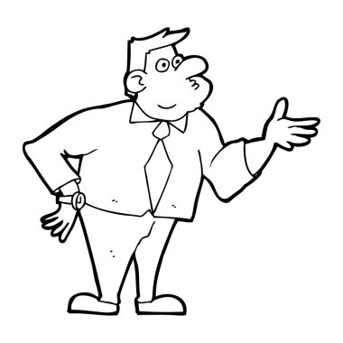 karikatür işadamı soran soru