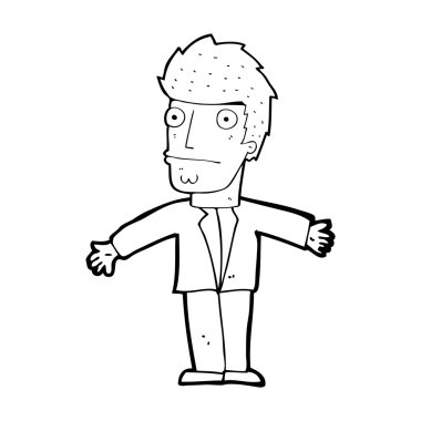 şaşkın adam çizgi film