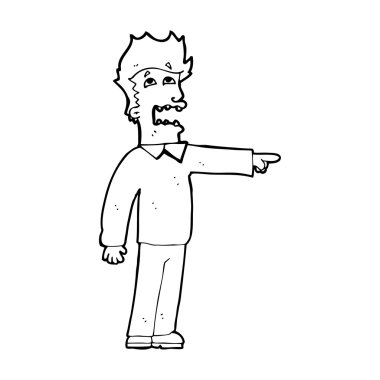 karikatür adamı suçluyor