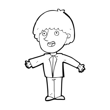 mutlu bir adam çizgi film