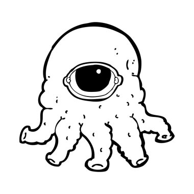 çizgi film uzaylı kafası