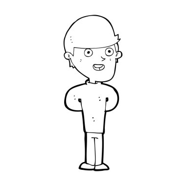 mutlu bir adam çizgi film