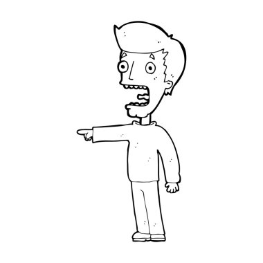 dehşete adam çizgi film