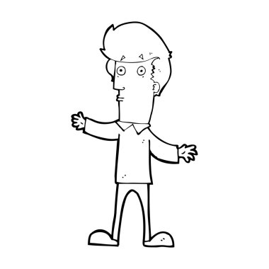 irkilmiş adam çizgi film