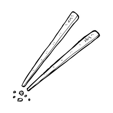 karikatür chopsticks