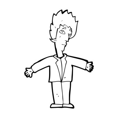 çizgi film vampire adam