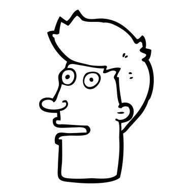 karikatür erkek yüzü