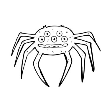 Halloween örümcek cartoon