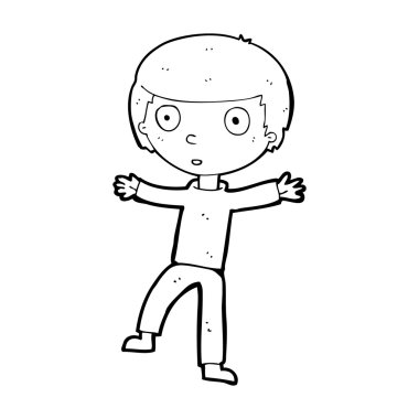 karikatür ürküyor çocuk