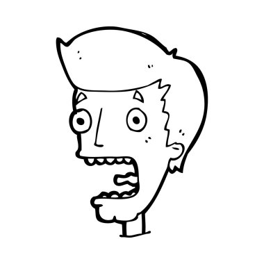 dehşete adam çizgi film