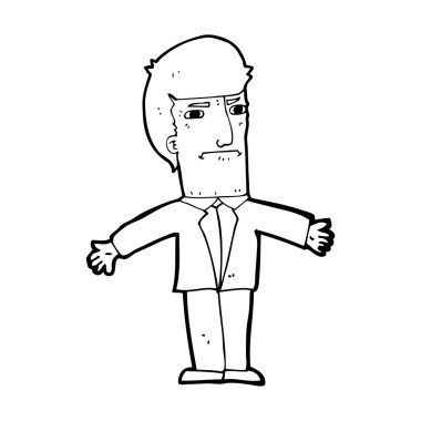 karikatür rahatsız patron