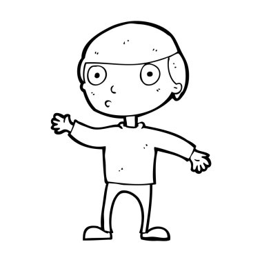 karikatür sallanan adam