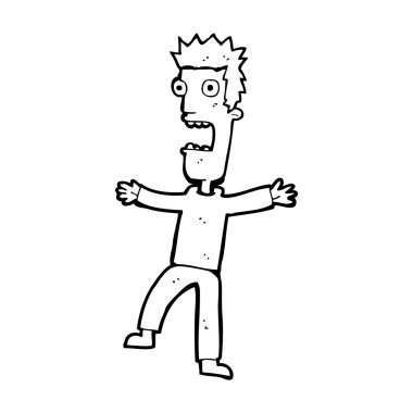 dehşete adam çizgi film