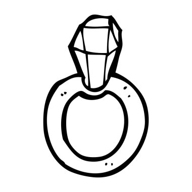 karikatür pırlanta yüzük