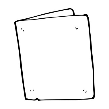 çizgi film katlanmış kart