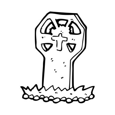 Çizgi Film ürkütücü mezar