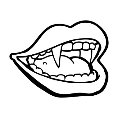 çizgi film vampire ağız