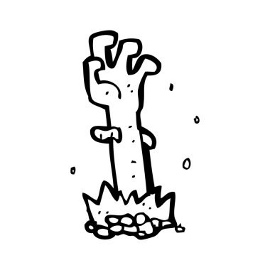 çizgi film zombi el