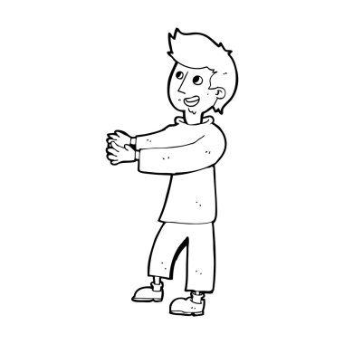 mutlu bir adam çizgi film