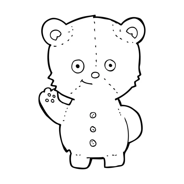 Osito de peluche de dibujos animados — Archivo Imágenes Vectoriales