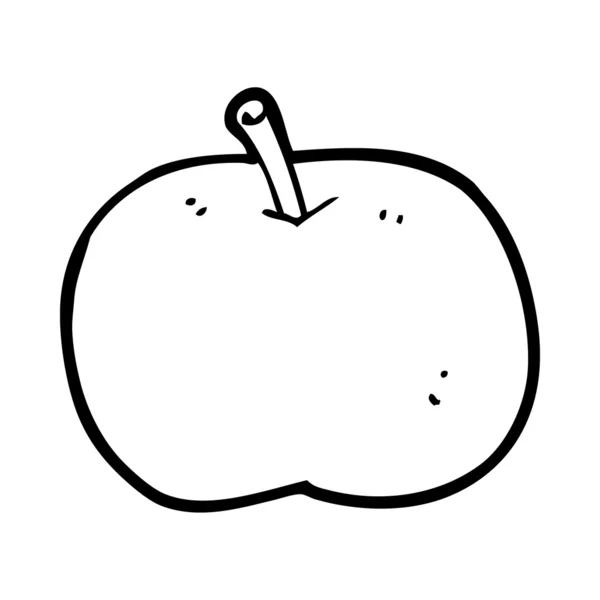 การ์ตูนส่องแสงแอปเปิ้ล — ภาพเวกเตอร์สต็อก