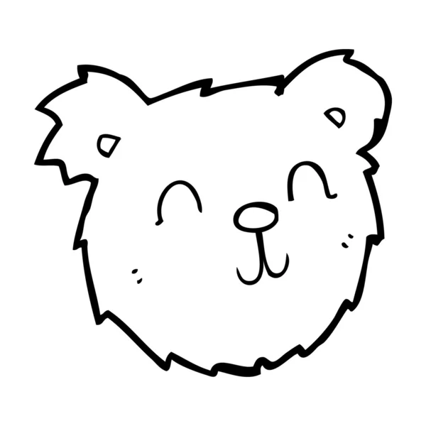 Мультяшный счастливый плюшевый мишка — стоковый вектор