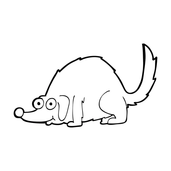 Cartone animato cane felice — Vettoriale Stock
