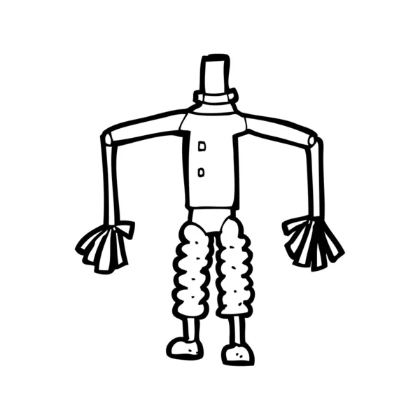 Cuerpo de robot de dibujos animados — Archivo Imágenes Vectoriales
