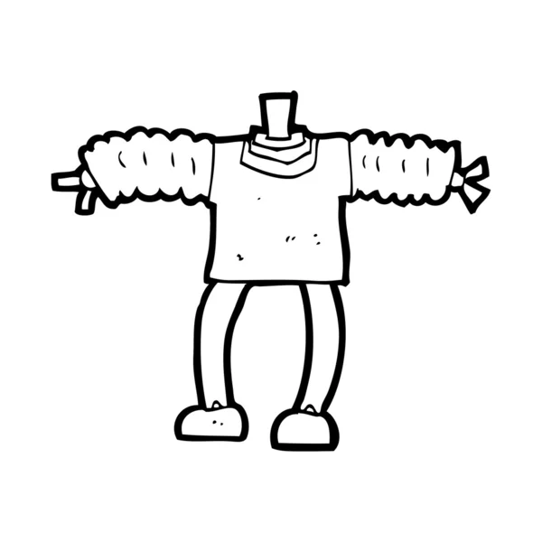 Cartoon robot corpo — Vettoriale Stock