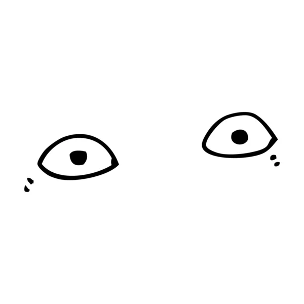 Yeux de bande dessinée — Image vectorielle